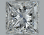 Princess Cut Diamond 0.51ct E VS2