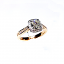 \'Halo\' Diamond Engagement Ring Cushion 0.86ct G SI2