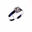 Bezel Ring PRI331 Princess Cut Diamond 0.57ct H SI1