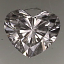 Heart Shape Diamond 0.32ct F VS2