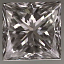 Princess Cut Diamond 0.58ct G VVS2