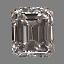 Emerald Cut Diamond 0.44ct F SI1