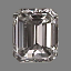 Emerald Cut Diamond 0.37ct F VS2