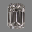 Emerlad Cut Diamond 0.34ct F VS1