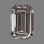 Emerald Cut Diamond 0.32ct E SI1
