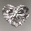 Heart Shape Diamond 0.73ct E VS2