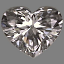 Heart Shape Diamond 0.70ct F VVS1