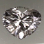 Heart Shape Diamond 0.26ct F VVS1