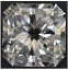 Radiant Cut Diamond 0.54ct - E SI1