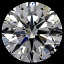 Round Brilliant Cut Diamond 0.67ct D VVS1