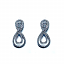 Fancy Diamond Swirl Earrings