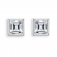 Square diamond Earrings - Carre Cut