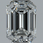 Emerald Cut Diamond 0.50ct E VS1