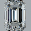Emerald Cut Diamond 0.50ct E VVS2 FS1192