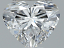Heart Shape Diamond 0.36ct D IF