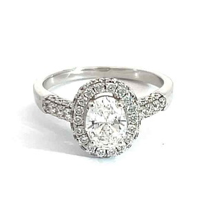 'Halo' Diamond Engagement Ring - 1.70cts 