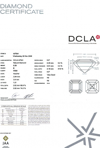 Asscher Cut Diamond 0.30ct - E VVS1