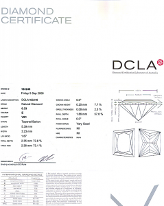 Trapezoid Cut Diamond 0.33ct - E VS1
