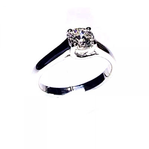 'Trellis' Diamond Engagement Ring - Round 0.57ct - H SI2