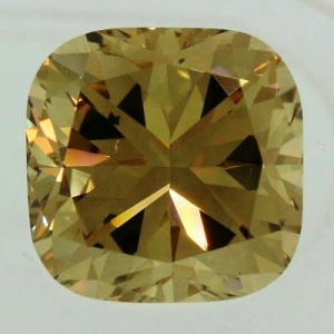 Cushion Cut Diamond 3.07ct - Fancy Yellow