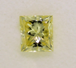 Princess Cut Diamond 0.46ct - Fancy Yellow VS1