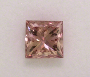 Pink Champagne Princess Cut Diamond 0.32ct - PC2 VS2