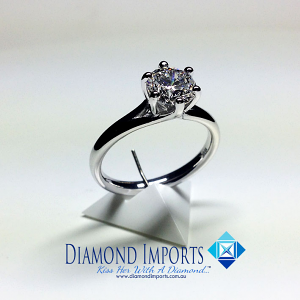 'Alana' Diamond Engagement Ring -  0.80ct - F I1 