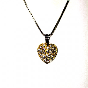 Heart Shape Diamond Pendant - 0.38ct F/G VS