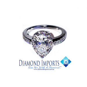 'Halo' Diamond Engagement Ring - 1.43cts 