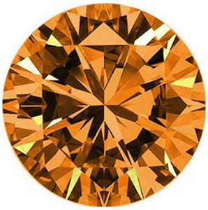 Round Brilliant Cut Argyle Diamond 2.06ct - Fancy Orange Brown VS1