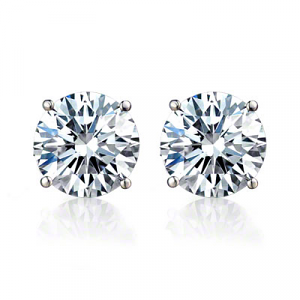 Diamond Stud Earrings - 0.60 carats total  G/H SI