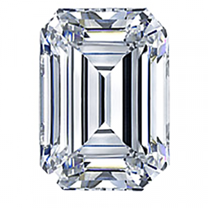 Emerald Cut Diamond 0.39ct - F VVS2