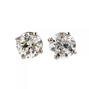 Old Cut Diamond Stud Earrings - 0.32 carats total