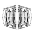 Cadi Cut Diamond Pairs 0.58ct - E/F VS