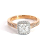'Halo' Diamond Engagement Ring - 1.09cts 
