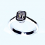 'Bezel' Diamond Engagement Ring - Emerald 0.56ct - H VS1