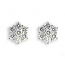 Diamond Cluster Earrings - 0.88 carats total H SI