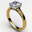 Asscher Diamond Engagement Ring