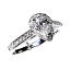 'Halo' Engagement Ring - Pear Diamond