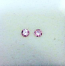 Argyle Round Brilliant Cut Diamond Pair Fancy Pink 0.116ctw