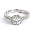 'Halo' Diamond Engagement Ring - 0.75cts 