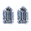 Tapered Bullet Diamond Pairs 0.49ct - E/F VS