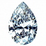 Pear Shape Diamond 0.45ct - E IF