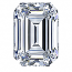 Emerald Cut Diamond 0.53ct D VS1