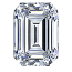 Emerald Cut Diamond 0.40ct - E VS1
