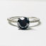 Black Diamond Engagement Ring - 1.52cts 