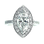 'Halo' Engagement Ring - Marquise Diamond