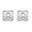 Asscher Diamond Earrings 1.02 carats total F SI – GIA Certified 