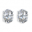 Oval Diamond Earrings 2.02 carats total F/G SI – Certified 