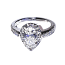 'Halo' Engagement Ring - Pear Diamond